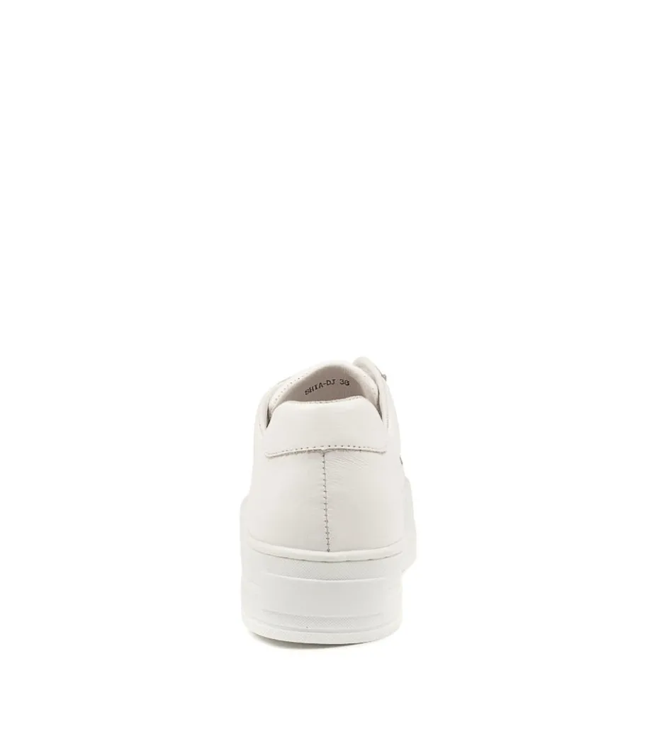 Shia White Leather