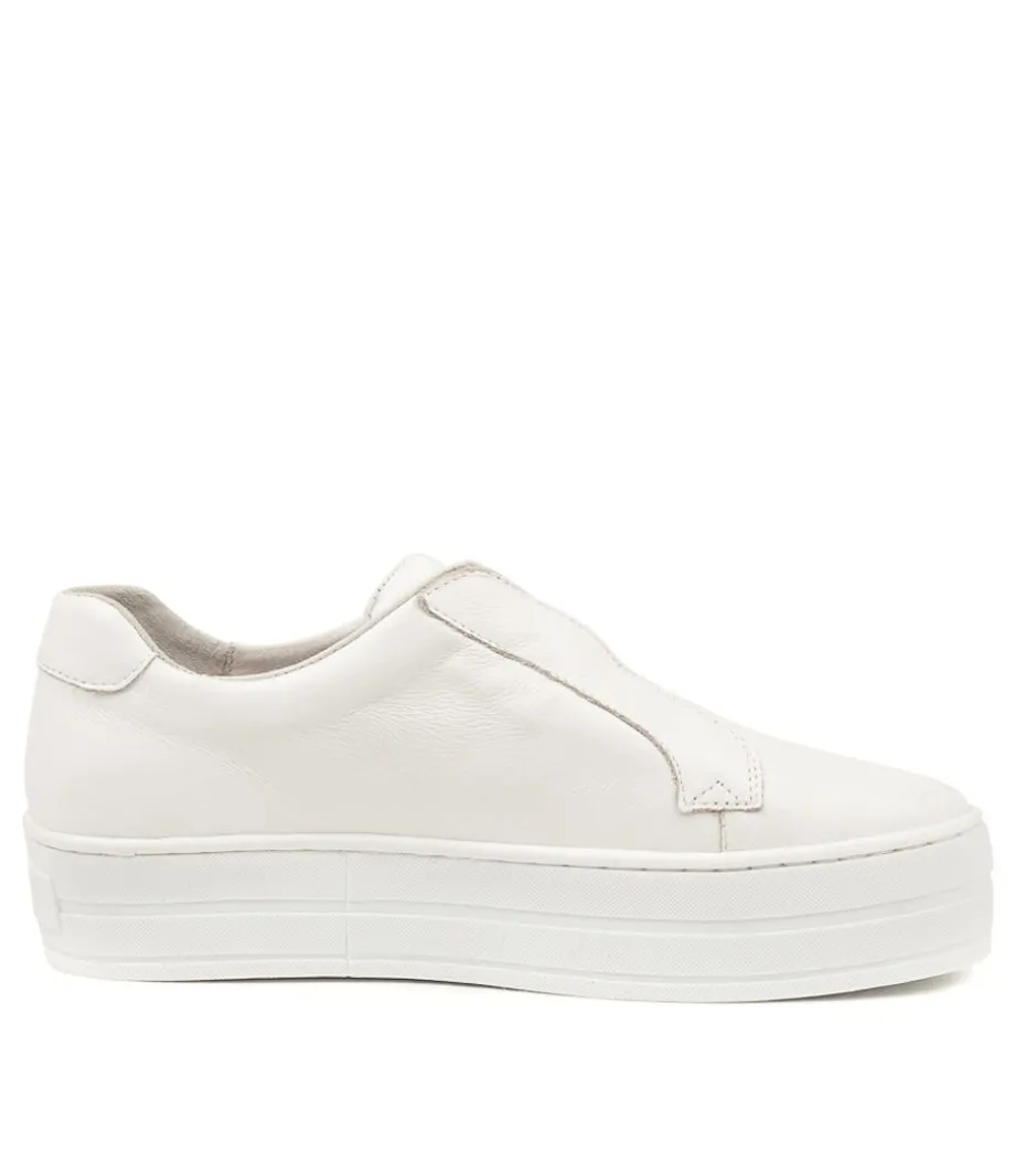 Shia White Leather