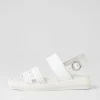 Shima White Synthetic Raffia Leather Espadrilles