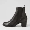 Shoko Black Leather Chelsea Boots