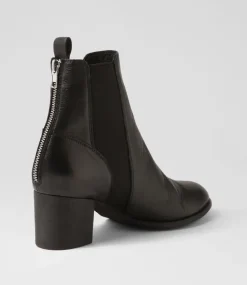 Shoko Black Leather Chelsea Boots