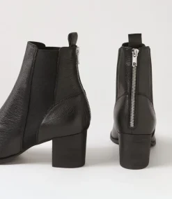 Shoko Black Leather Chelsea Boots