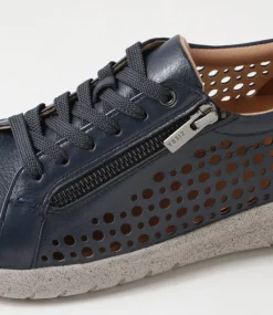 Shovo Xf Navy Misty Leather Sneakers