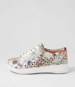 Shovo Xf White Fields Leather Sneakers