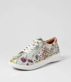 Shovo Xf White Fields Leather Sneakers