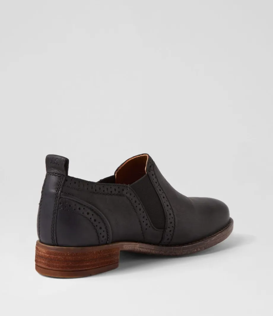 Sienna 43 Black Leather Loafers