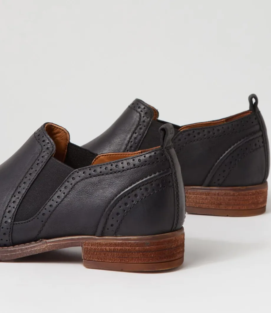 Sienna 43 Black Leather Loafers