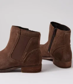 Sienna 35 Taupe Leather Chelsea Boots