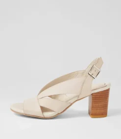 Simmie Vanilla Leather Sandals
