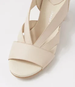 Simmie Vanilla Leather Sandals
