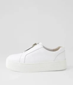Sippu White Leather Sneakers