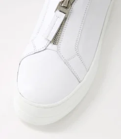 Sippu White Leather Sneakers