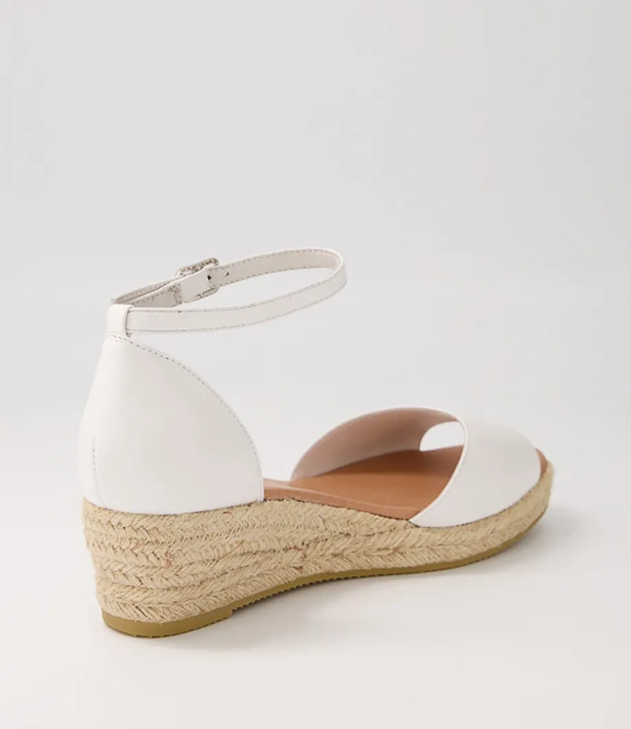 Skip White Natural Rope Leather Sandals