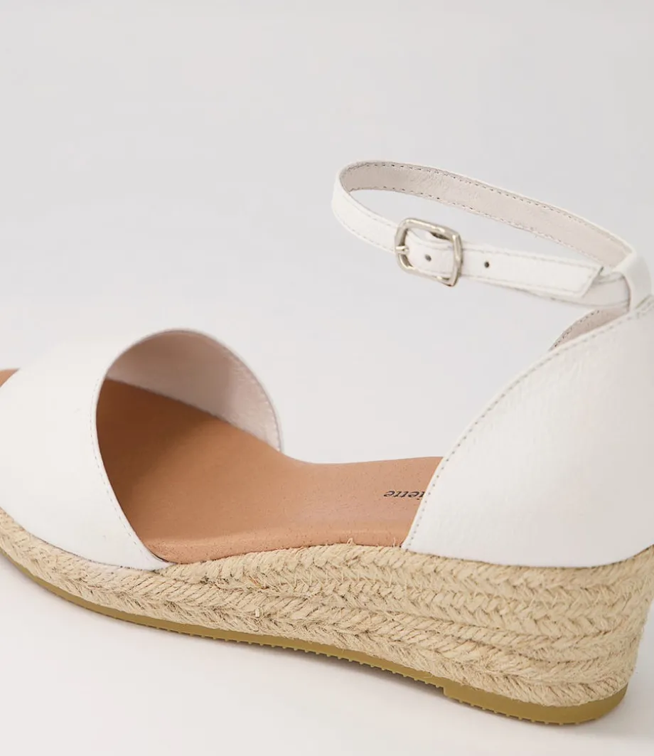 Skip White Natural Rope Leather Sandals