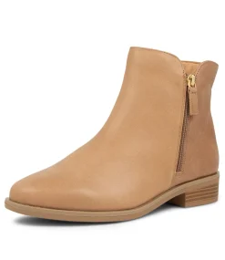 Skylars Xf Latte Leather Ankle Boots