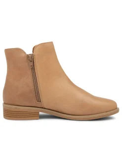Skylars Xf Latte Leather Ankle Boots
