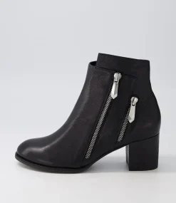 Slaine Black Leather Chelsea Boots