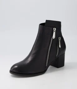 Slaine Black Leather Chelsea Boots