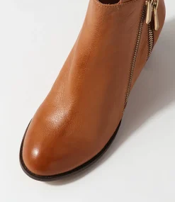 Slaine New Tan Choc Leather Chelsea Boots