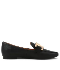 Socoro Black Leather Loafers