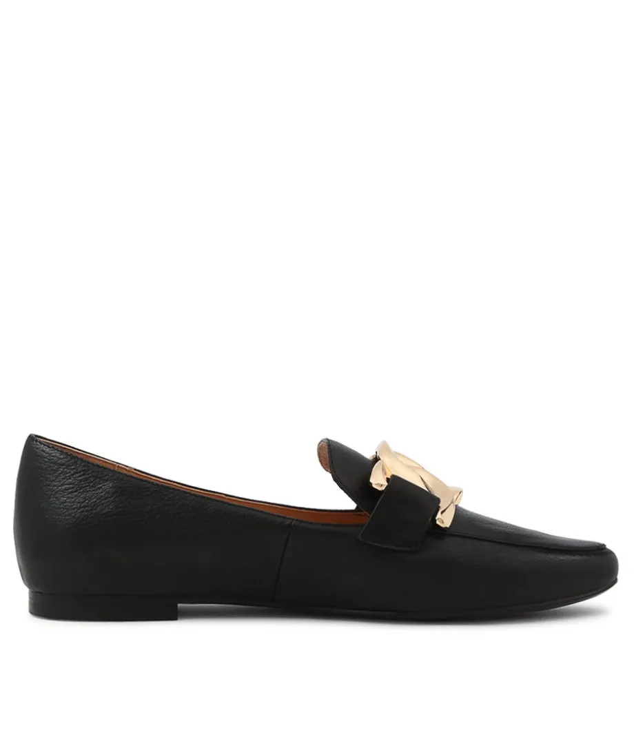 Socoro Black Leather Loafers