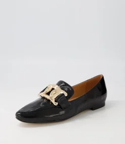 Socoro Black Patent Leather Loafers