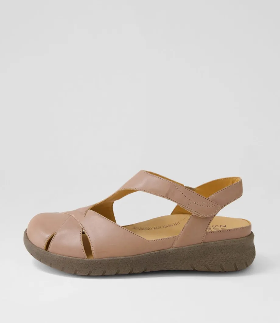 Sofzie Xf Taupe Leather Flat Shoes