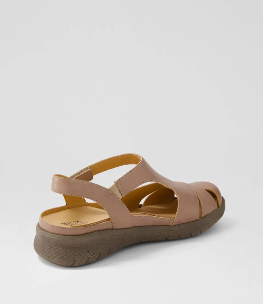 Sofzie Xf Taupe Leather Flat Shoes