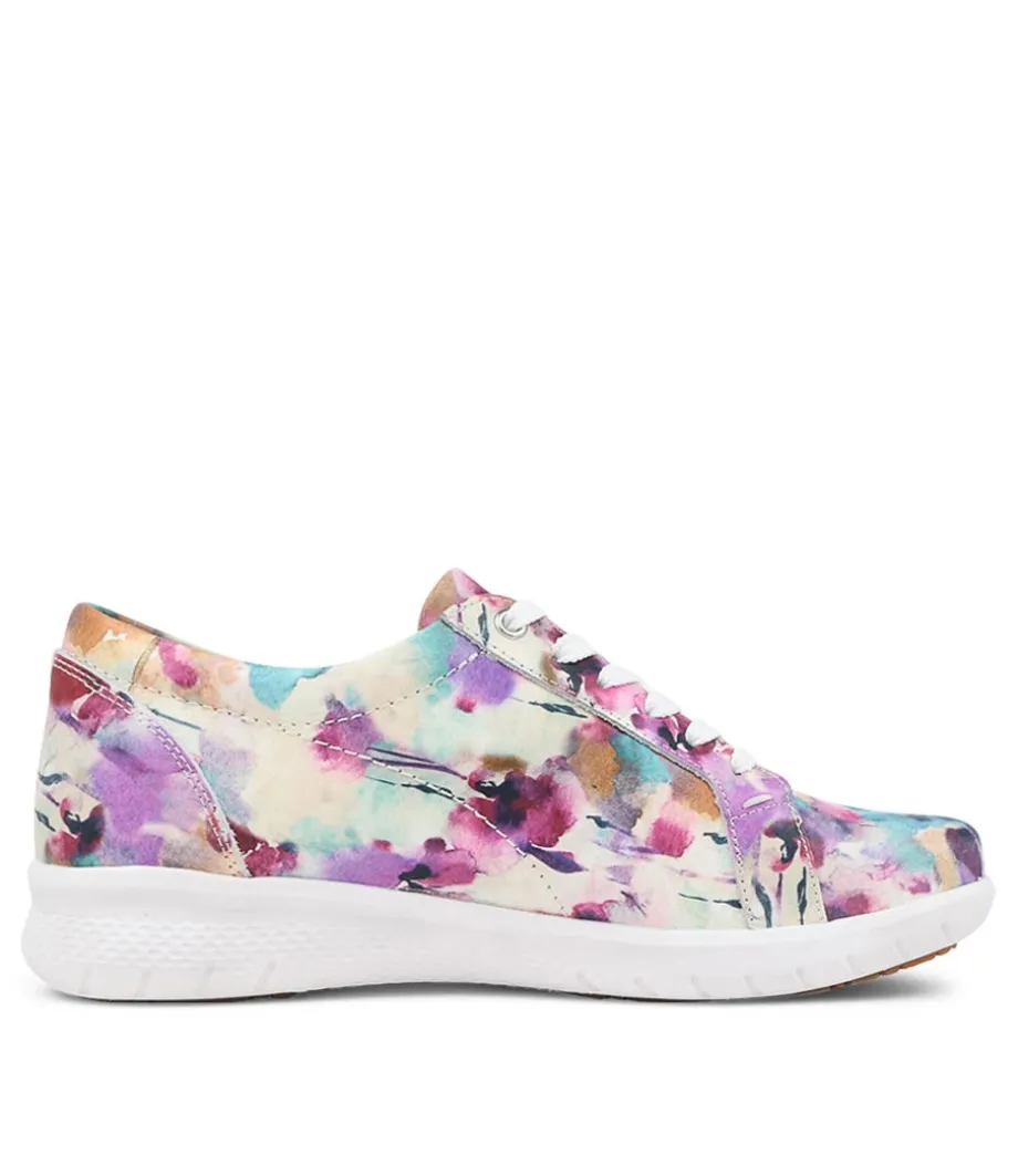 Solar Xf Pansy Floral Leather Sneakers