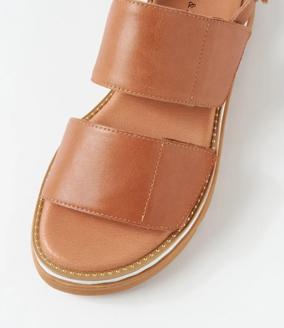 Soner Tan Leather Sandals