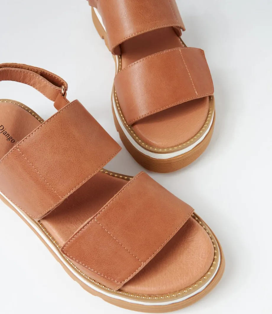 Soner Tan Leather Sandals