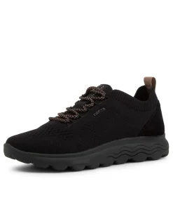 Spherica Black Fabric Sneakers