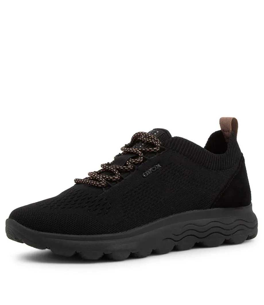 Spherica Black Fabric Sneakers