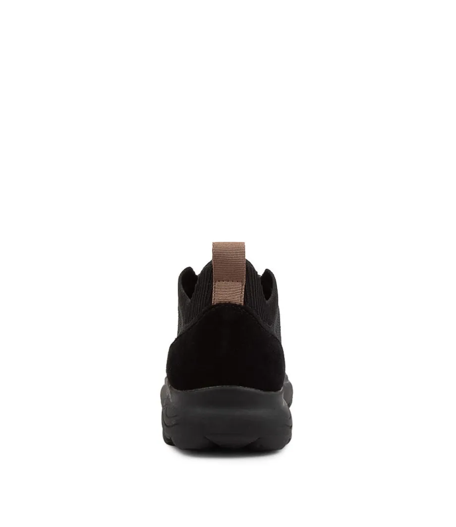 Spherica Black Fabric Sneakers