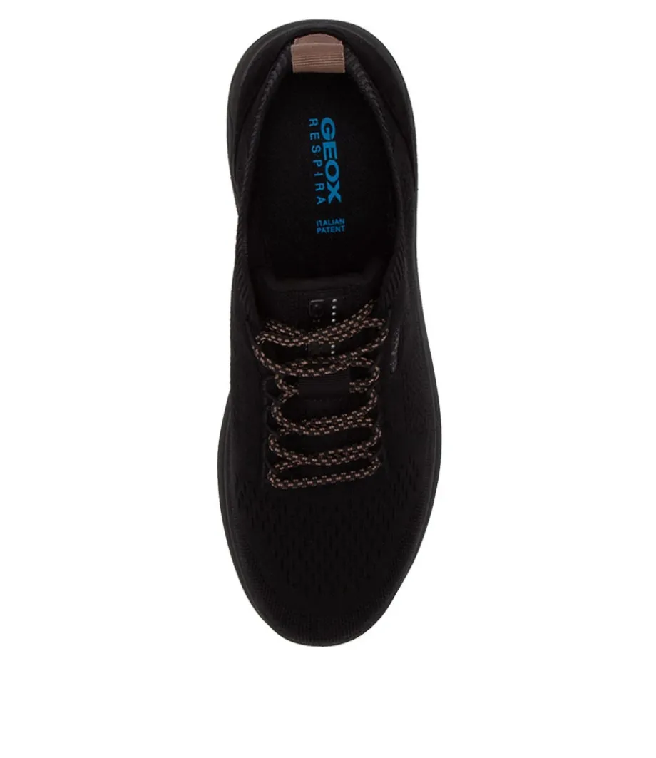 Spherica Black Fabric Sneakers
