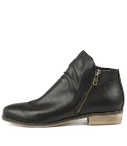 Split Black Leather