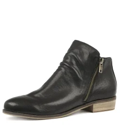 Split Black Leather