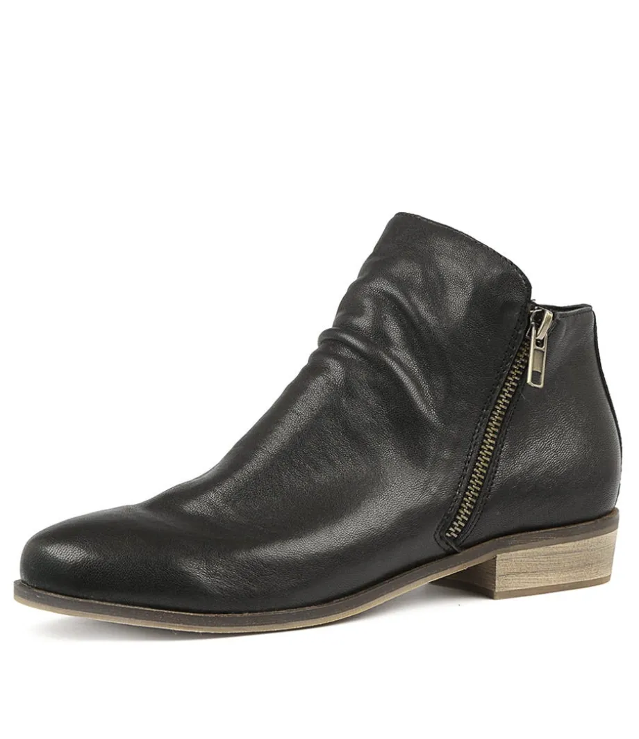 Split Black Leather