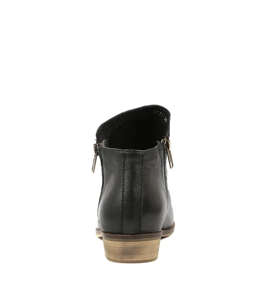 Split Black Leather