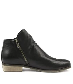 Split Black Leather