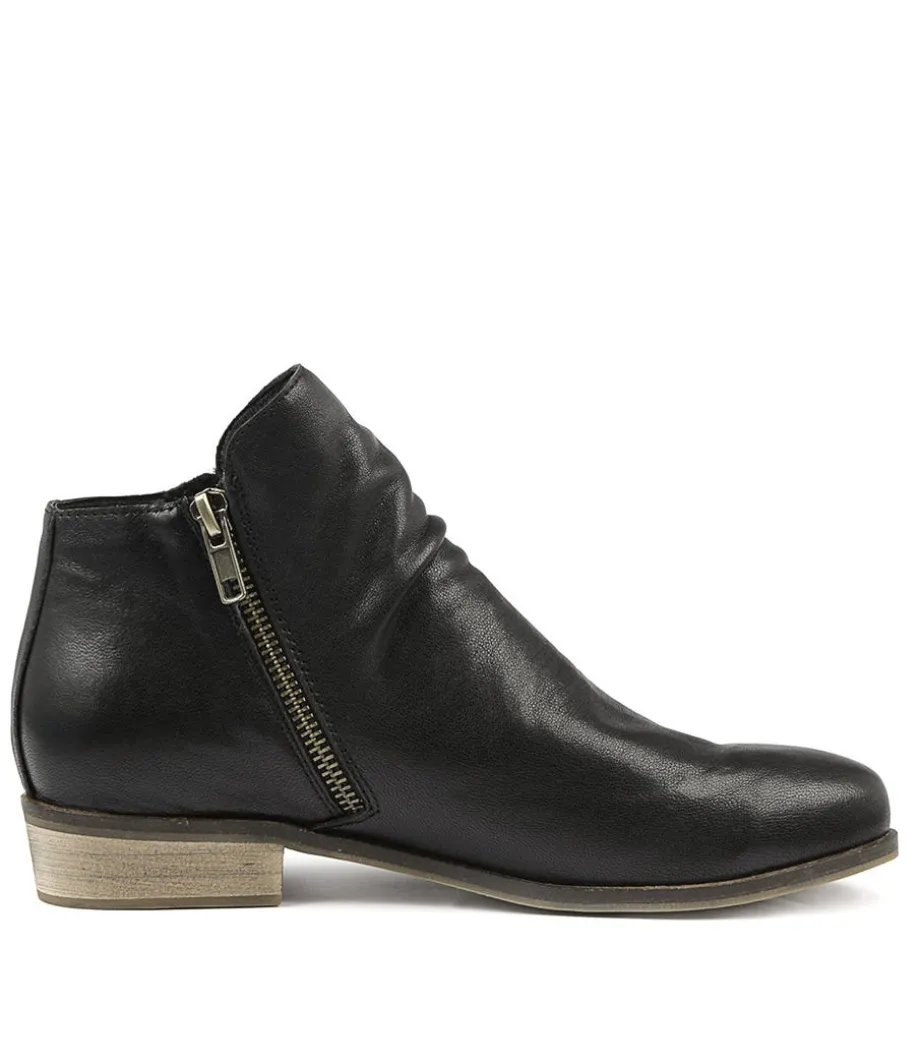 Split Black Leather