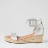 Sprout Silver Buckle Leather Sandals