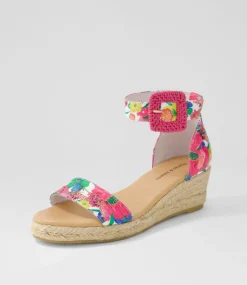 Sprout White Flowermania Leather Espadrilles