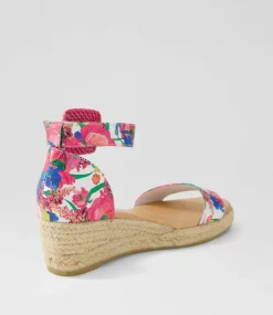 Sprout White Flowermania Leather Espadrilles