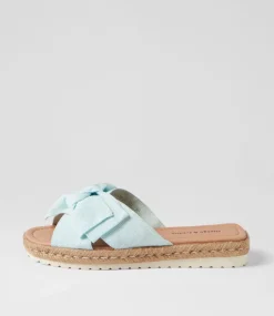 Stannis Pale Blue Fabric Espadrilles