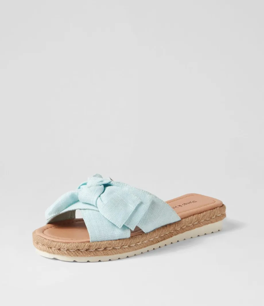 Stannis Pale Blue Fabric Espadrilles