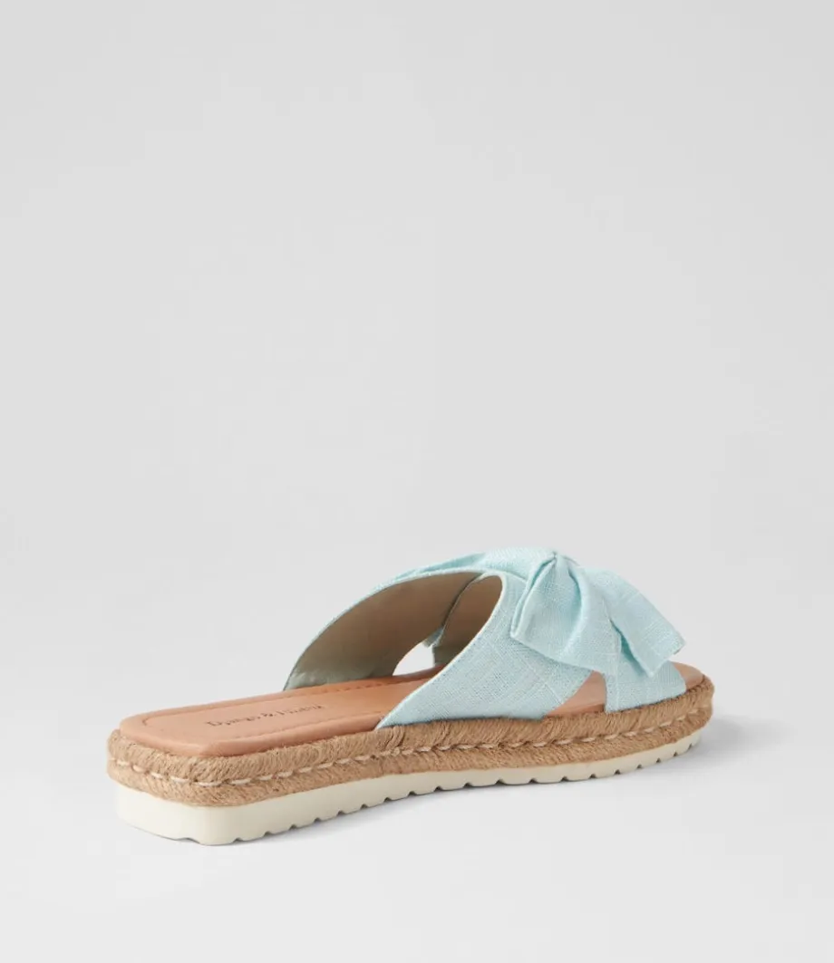 Stannis Pale Blue Fabric Espadrilles