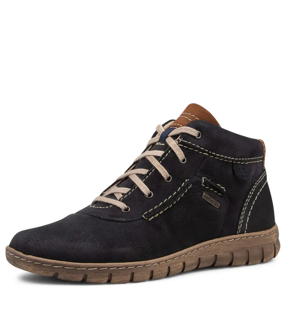 Steffi 53 Ocean Kombi Leather Ankle Boots