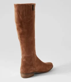 Strath Light Choc Suede Knee High Boots