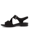 Suraya Schwarz Nubuck Leather